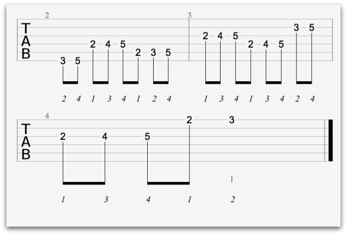learning guitar scales