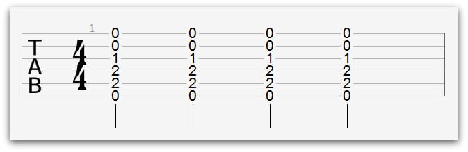 strumming-pattern-down