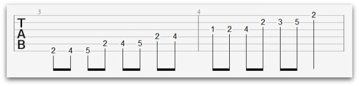 guitar scales tabs 