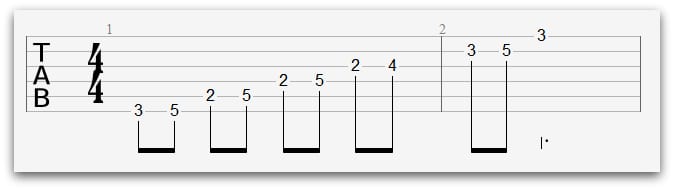 major scale patterns