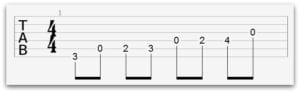 major scales on guitar