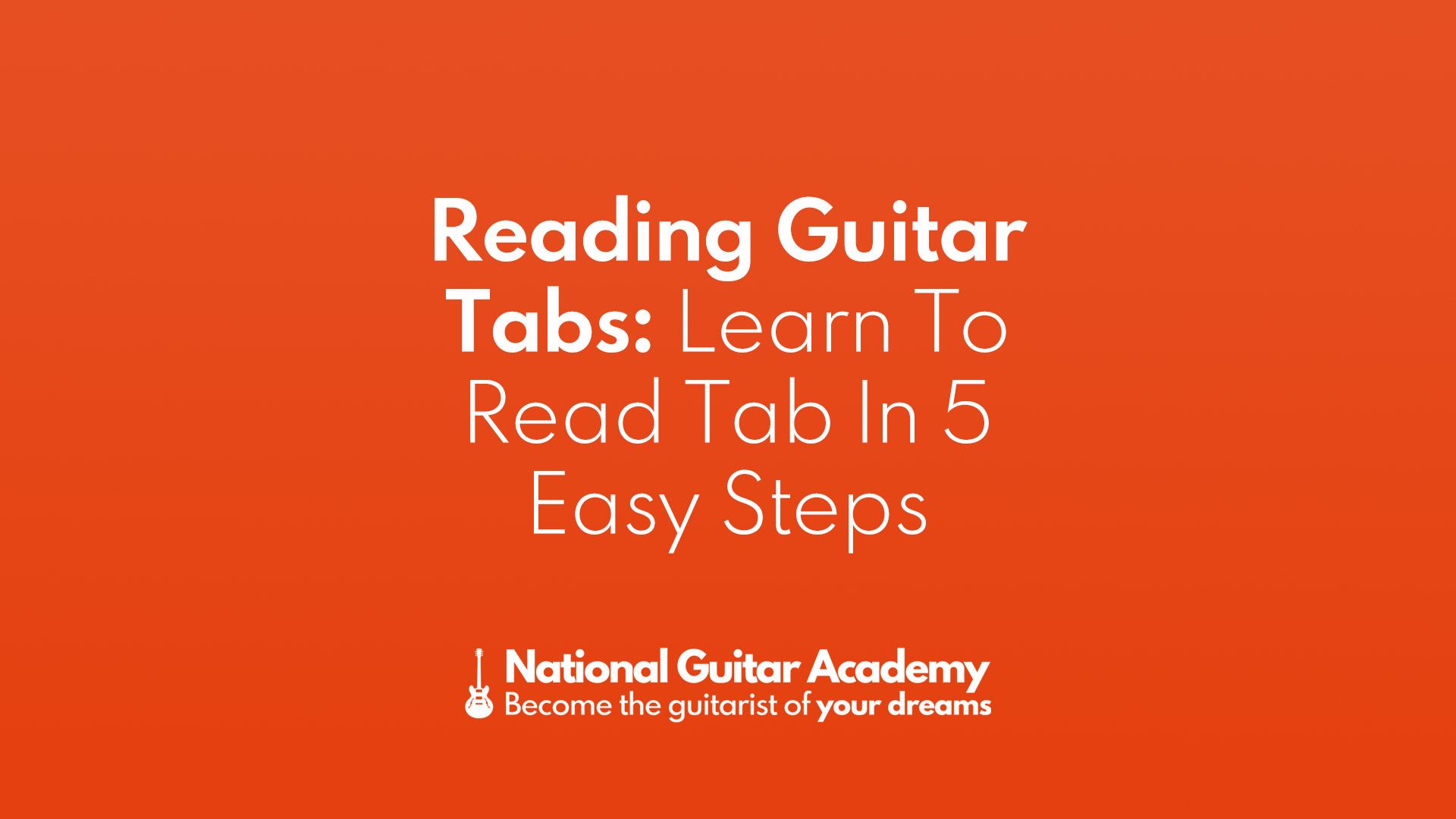 Reading Guitar Tabs: Learn To Read Tab In 5 Easy Steps