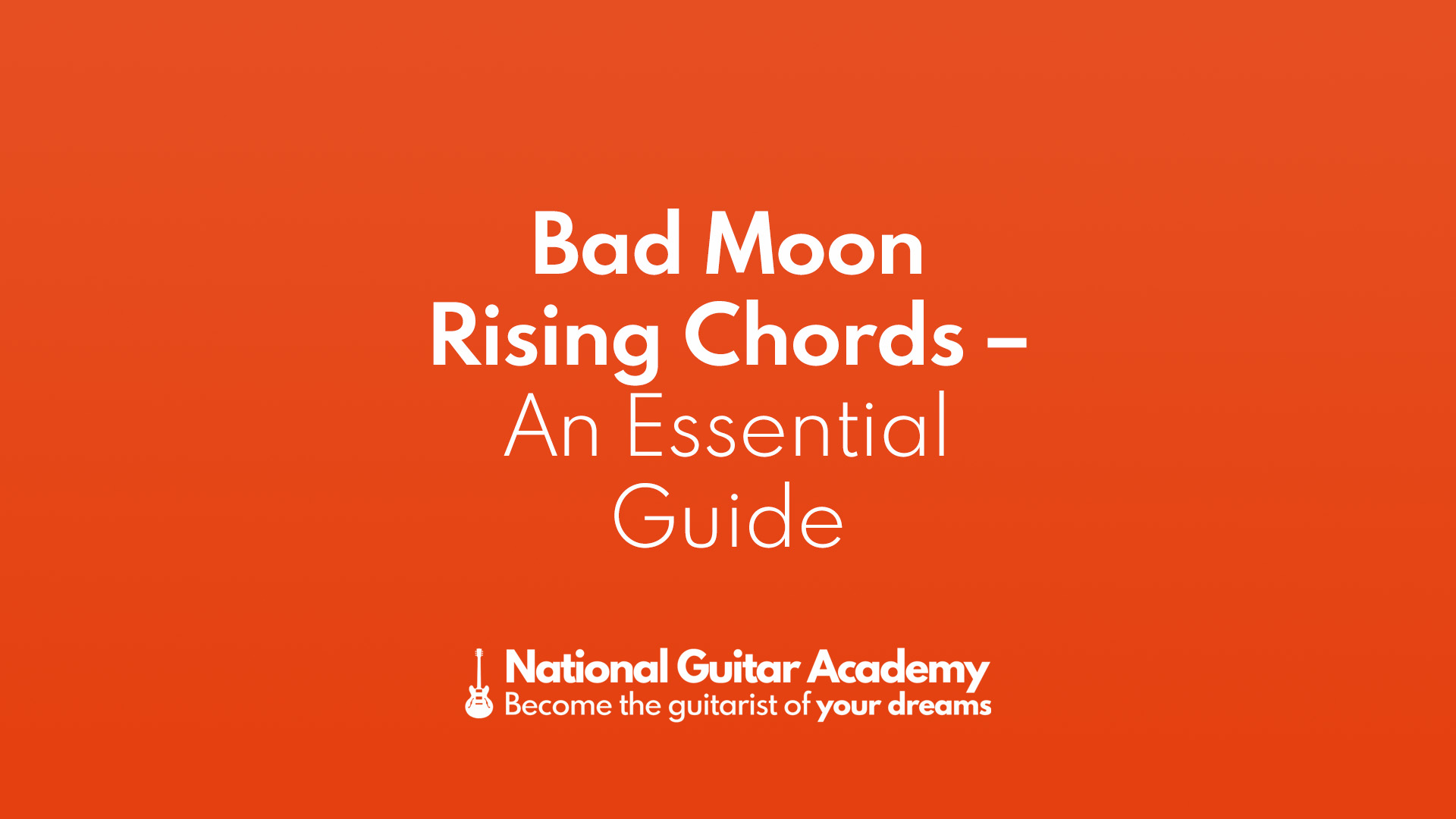 Bad moon rising chords strumming
