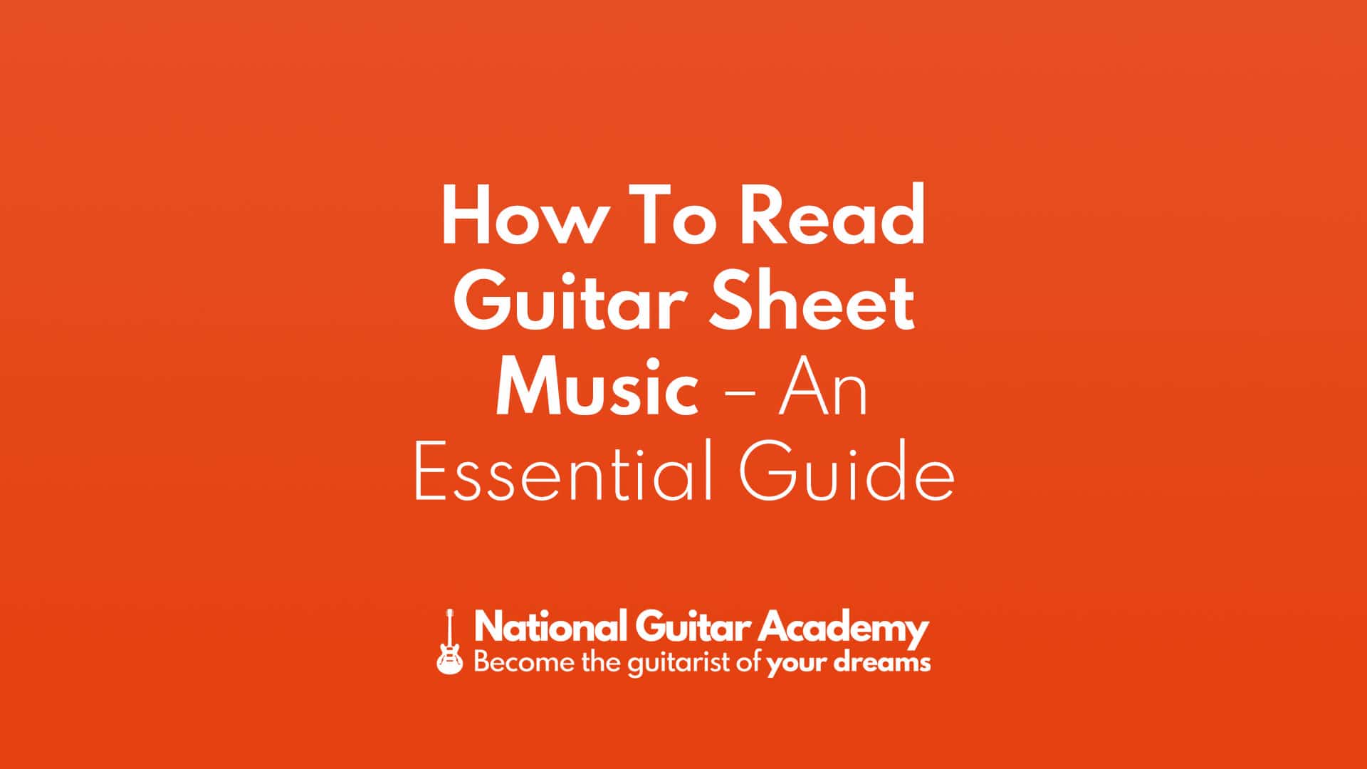 How to read sheet music: guitar theory for beginners